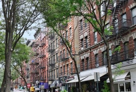 Apartment buildings on MacDougal Street in Greenwich Village