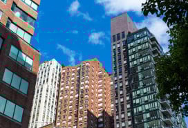 Apartment buildings in Lower Manhattan