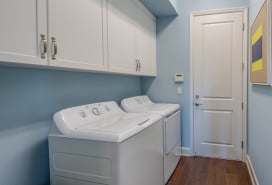 Laundry room with washer and dryer