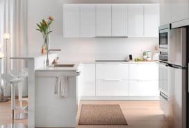 IKEA's core SEKTION kitchen base and high-gloss RINGHULT