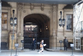 Doormen outside the Dakota Building.