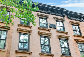 Modern windows matched with a stone facade