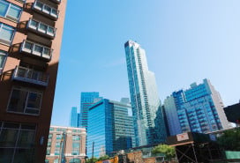 New residential buildings in Long Island City, Queens