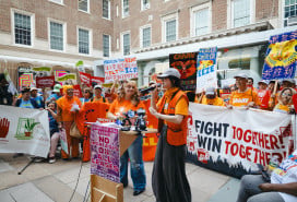 Rent Guidelines Board rally rally outside El Museo del Barrio ahead of tonight’s vote.