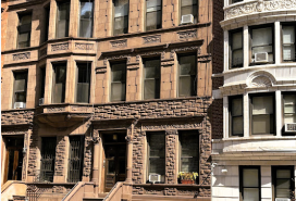 The 1891 Frank and Elizabeth Larom House at 219 West 78th St.