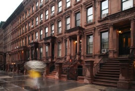 Harlem brownstones