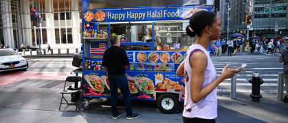 Happy Halal food cart in Manhattan