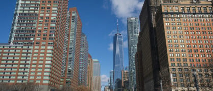 New York cityscape in South Manhattan