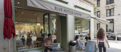 Blue Bottle Coffee on the Upper West Side of Manhattan