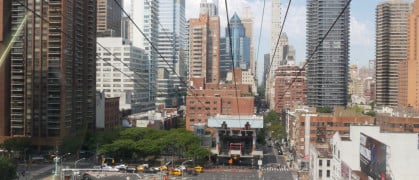Midtown Manhattan seen from Roosevelt Island tramway