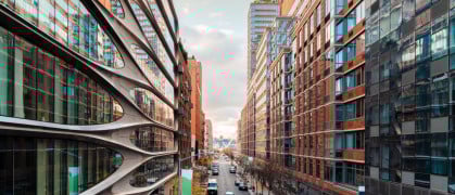 Modern residential buildings in Chelsea, Manhattan