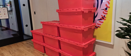 Big Apple Moving stackable eco-friendly bins