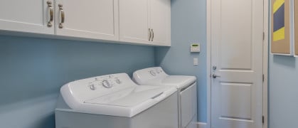 Laundry room with washer and dryer