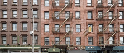 Apartment buildings in NYC