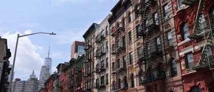 Apartment buildings in Lower Manhattan