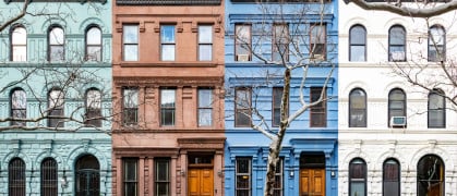 Townhouses on West 78th Street on the Upper West Side