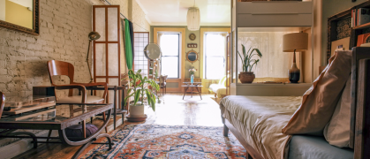 one-bedroom floor-through loft at 419 Wythe Ave. in Williamsburg