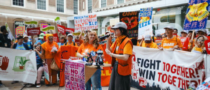 Rent Guidelines Board rally rally outside El Museo del Barrio ahead of tonight’s vote.