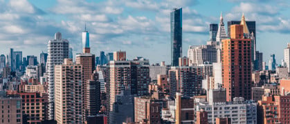 Residential towers in Manhattan