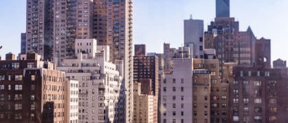 Manhattan Midtown Skyline View From the East River