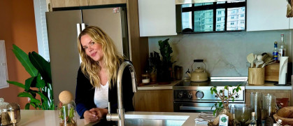 Jodie in her Coney Island kitchen