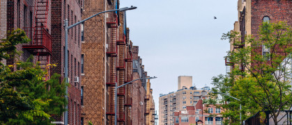 Apartment buildings in Brighton Beach