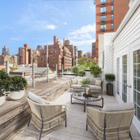 staged outdoor space NYC at 212 East 70st St. #4b