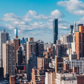 Residential towers in Manhattan
