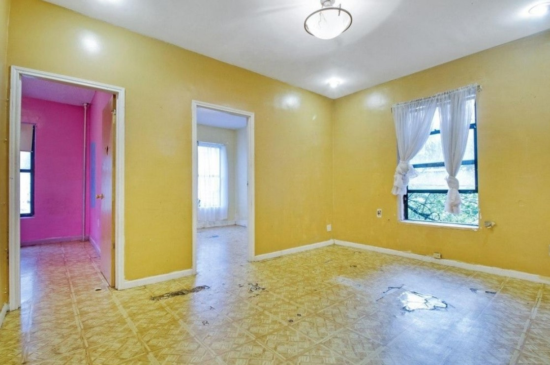 A lot of TLC needed to transform this outdated Sunset Park two bedroom