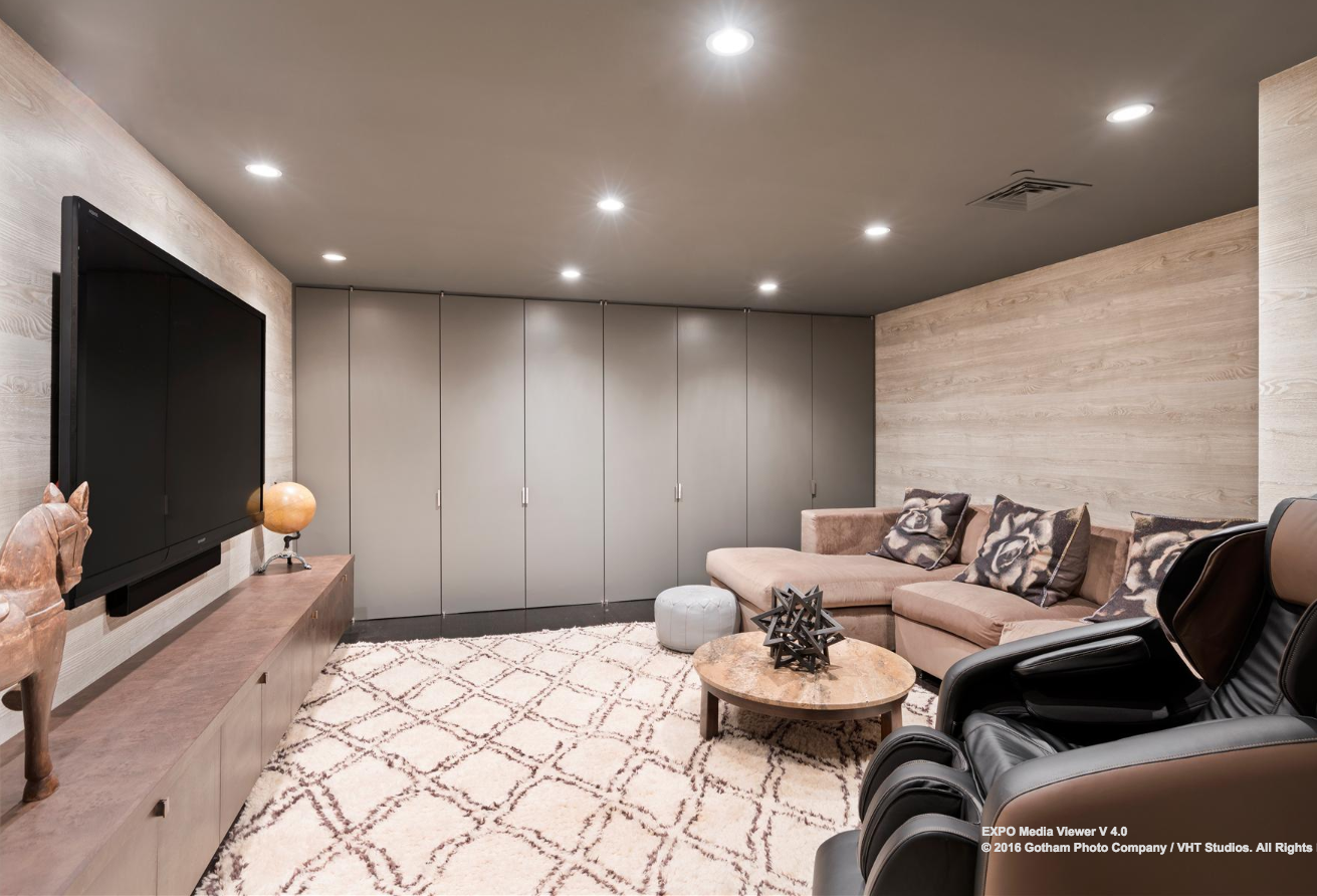 Image showcasing Six homes with plush private screening rooms for catching this Sunday's ...