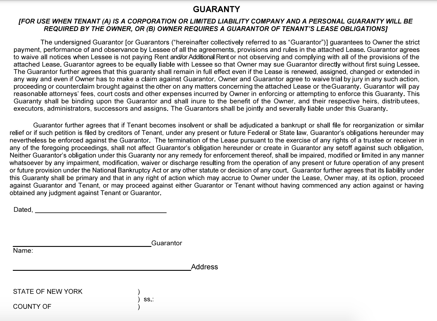 Guarantor For Apartment Rental
